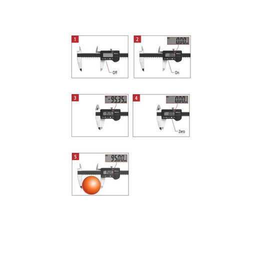 mitutoyo 500 197 30 standard digital caliper series 500 0 200mm 0 8