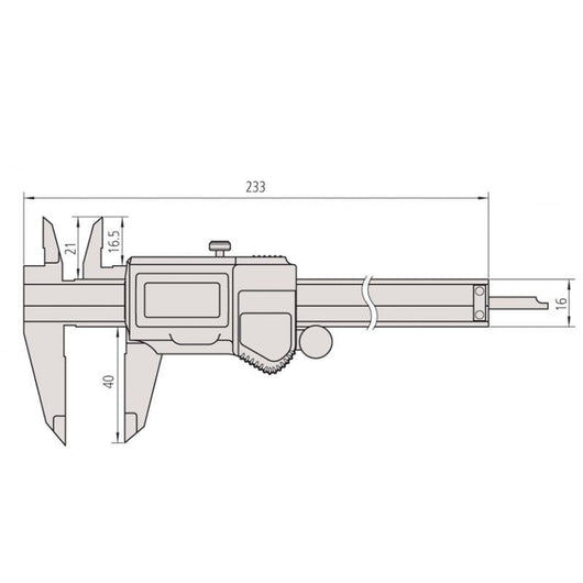 mitutoyo 500 752 10 absolute aos standard digital caliper series 500 0 150mm 0 6 coolant proof