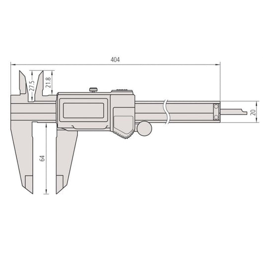 mitutoyo 500 754 10 absolute aos standard digital caliper series 500 0 300mm 0 12 coolant proof