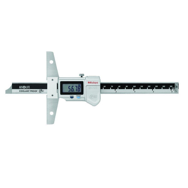 Mitutoyo Digital ABS Depth Gauge, IP67 Inch/Metric 0-6"/0-150mm 571-261-20