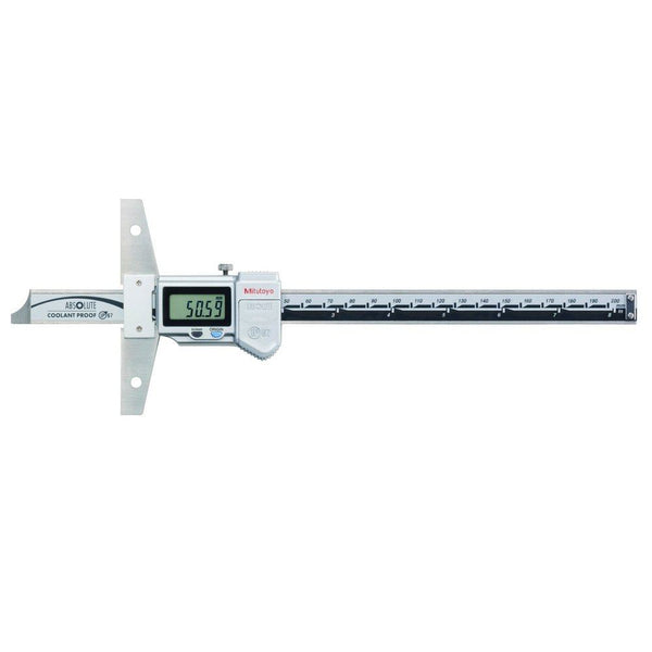 mitutoyo digital abs depth gauge ip67 inch metric 0 8 0 200mm 571 262 20