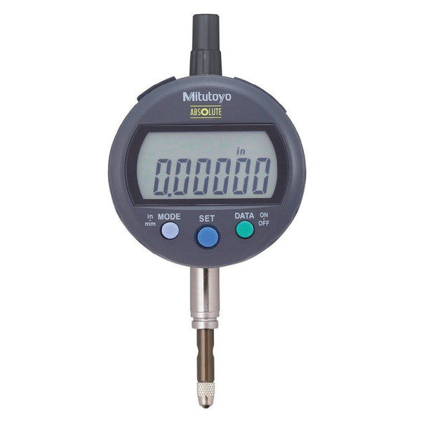 mitutoyo digital indicator id c low force inch metric 0 5 0 00005 flat back 543 395b