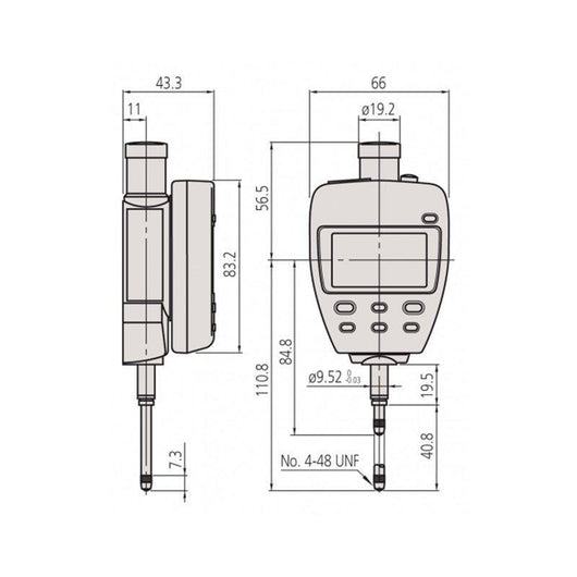 mitutoyo 25mm 1 digital multi functional indicator mit 543 552e