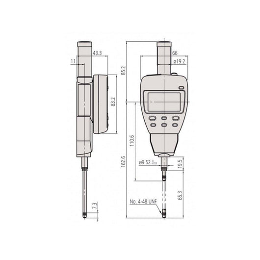 mitutoyo 50mm 2 digital multi functional indicator mit 543 554e