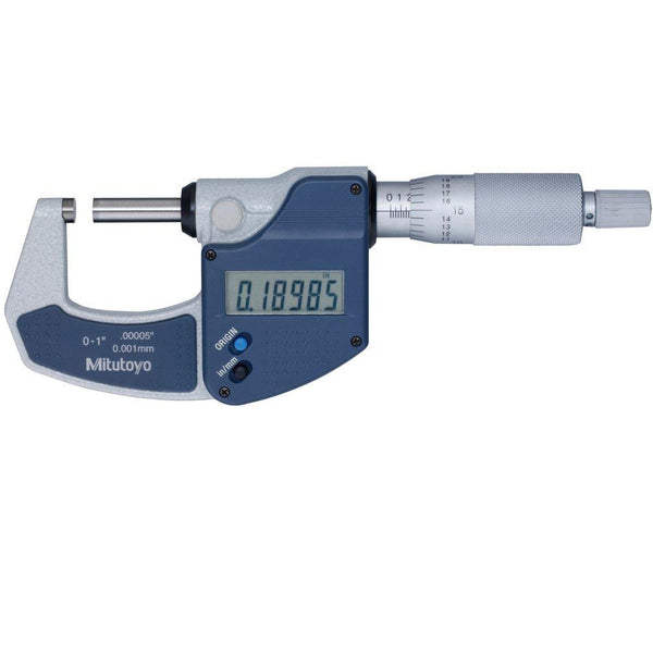 mitutoyo digital micrometer inch metric 0 1 w o data output 293 831 30