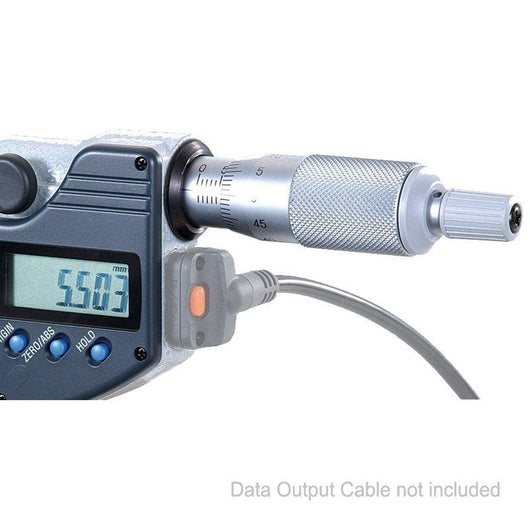 mitutoyo 0 25mm ip65 digital micrometer with spc output 293 330