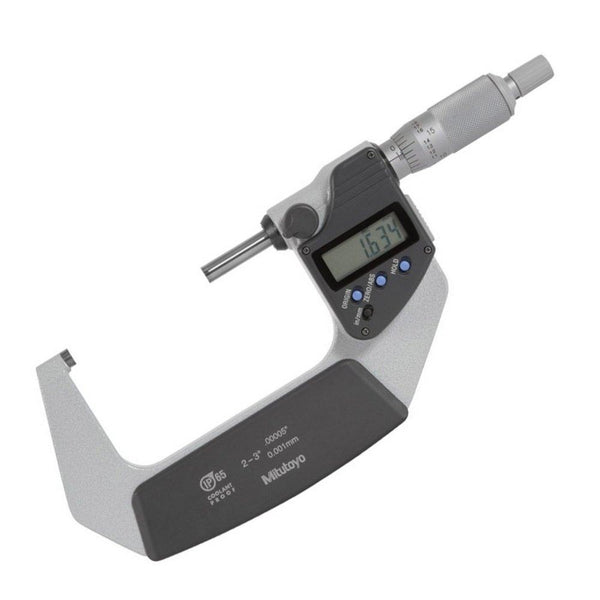 50-75mm (2-3") Digital Micrometer SPC Data Output Coolant Proof IP65 - Ratchet Stop