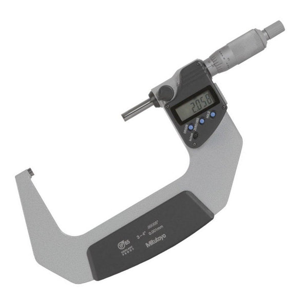 75-100mm (3-4") Digital Micrometer SPC Data Output Coolant Proof IP65 - Ratchet Stop