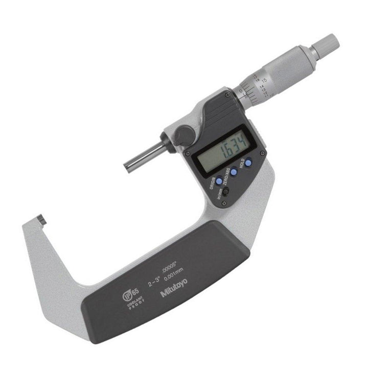 50-75 mm (2-3") Digital Micrometer - Ratchet Thimble - Coolant Proof IP65 - Mitutoyo 293-344