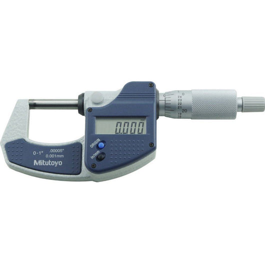 0 25mm 0 1 mitutoyo digital micrometer ratchet stop