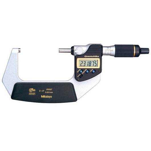 mitutoyo digital micrometer quantumike ip65 inch metric 50 75mm 2 3 293 182 30