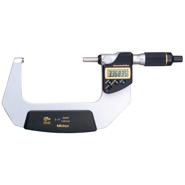 mitutoyo digital micrometer quantumike ip65 inch metric 75 100mm 3 4 293 183 30