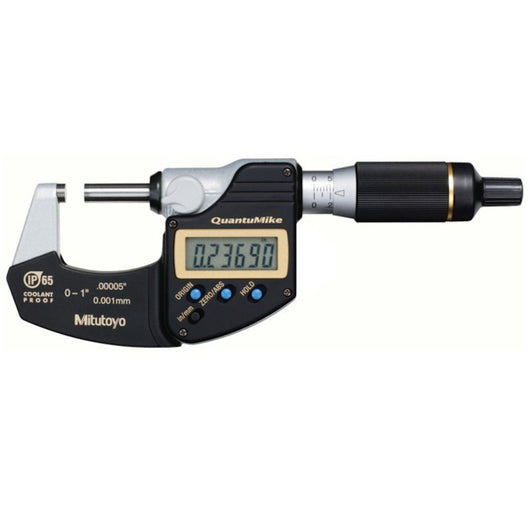 mitutoyo digital micrometer quantumike ip65 inch metric 0 25mm 293 185 30