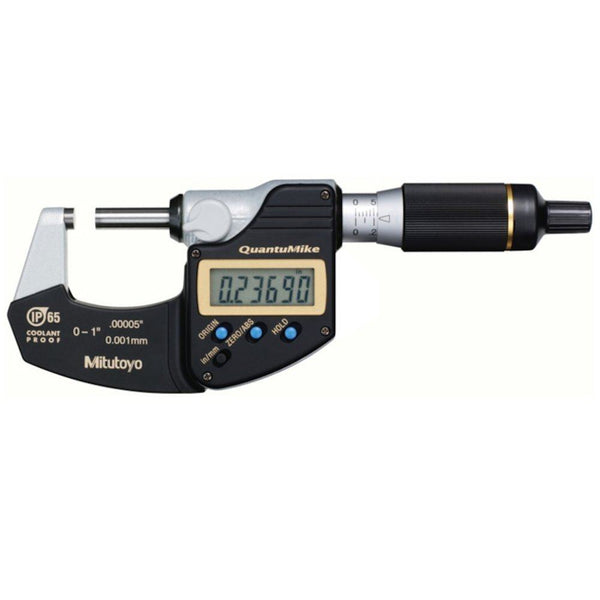 Mitutoyo Digital Micrometer QuantuMike IP65 Inch/Metric 0-25mm 293-185-30