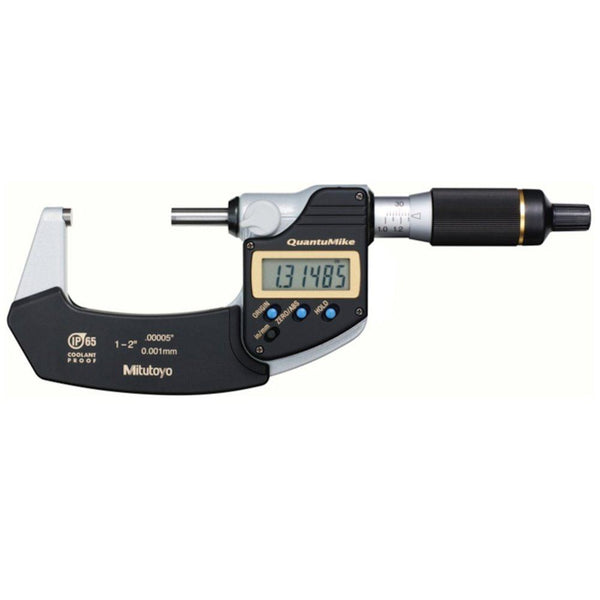 mitutoyo digital micrometer quantumike ip65 inch metric 25 50mm 1 2 293 186 30