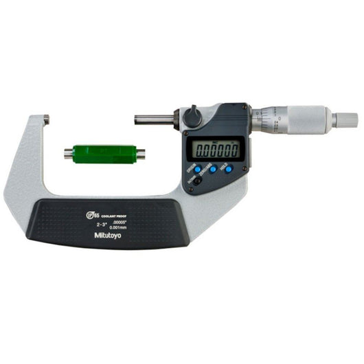 mitutoyo digital micrometer ip65 50 75mm 2 3 spc data output 293 332 30