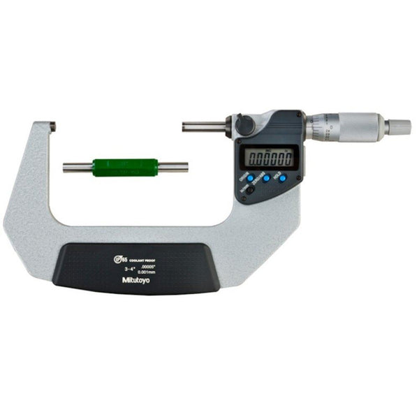 mitutoyo digital micrometer ip65 75 100mm 3 4 spc data output 293 333 30