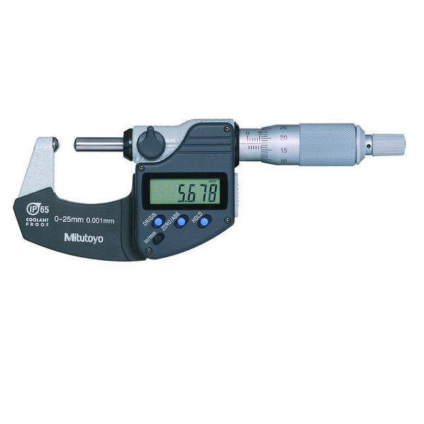 mitutoyo digital tube micrometer spherical anvil spindle inch metric 2 3 ip65 395 373 30