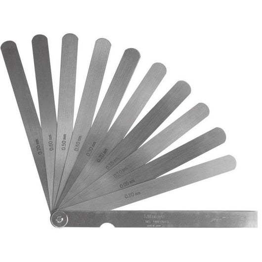 mitutoyo feeler gauge 0 05 0 8mm 10 leaves