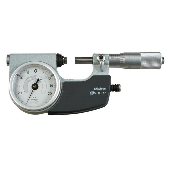 mitutoyo indicating micrometer with button right 0 1 510 131