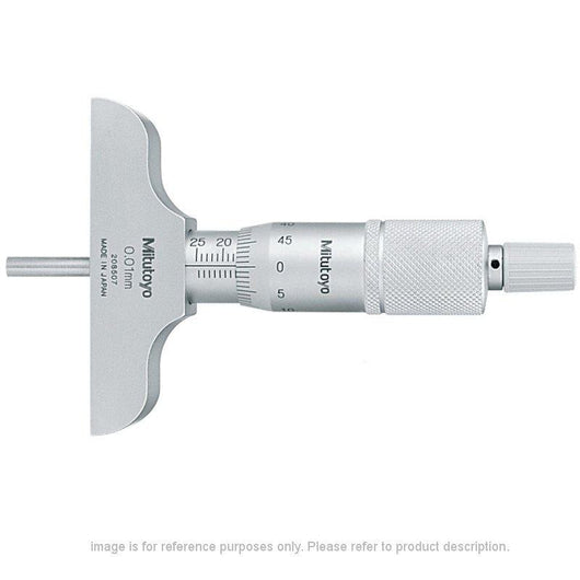 0 25mm mitutoyo 128 101 depth micrometer ratchet stop 128 101