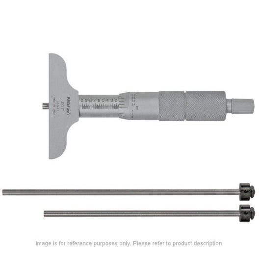 0 6 mitutoyo 129 128 interchangeable rod depth micrometer gauge