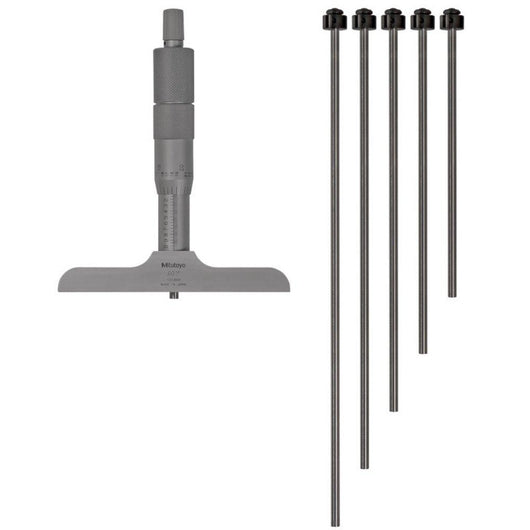 0 6 mitutoyo 129 128 interchangeable rod depth micrometer gauge