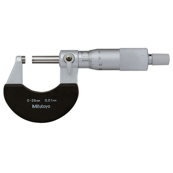 0 25mm mitutoyo 102 301 metric outside micrometer ratchet stop