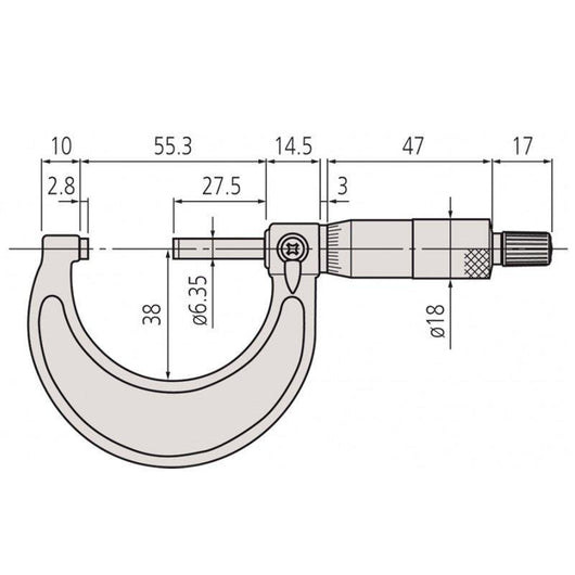 mitutoyo micrometer 1 2