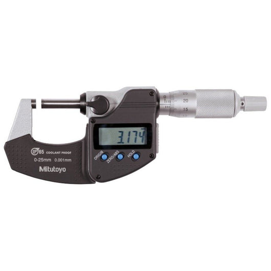 50 75mm mitutoyo 293 232 30 digimatic micrometer spc ip65 ratchet stop