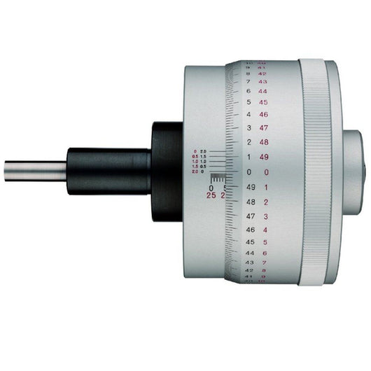 mitutoyo micrometer head non rotating spindle 0 25mm thimble 85 5mm 0 0005mm 153 301