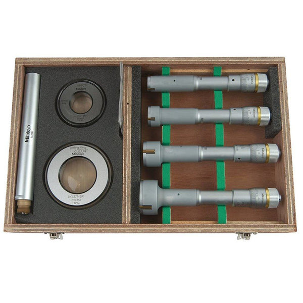 mitutoyo 3 point internal micrometer holtest set 0 8 2 4 pcs 368 918