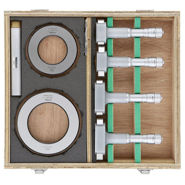 mitutoyo 3 point internal micrometer holtest set 2 4 4 pcs economy set 368 997