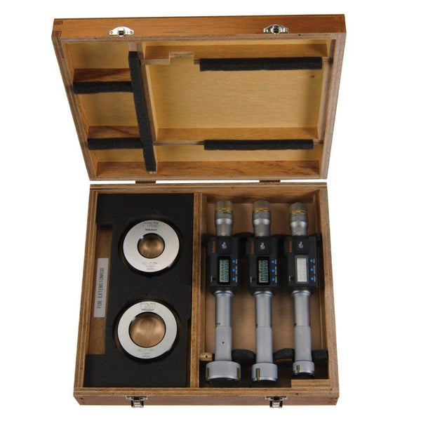 mitutoyo digital 3 point internal micrometer set 1 2 complete unit ip65 tin 468 988