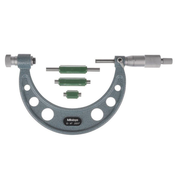 mitutoyo 104 149 series 104 outside micrometer 0 4 interchangeable anvil