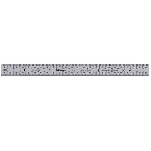 mitutoyo steel rule wide rigid rule 6 inch 182 201