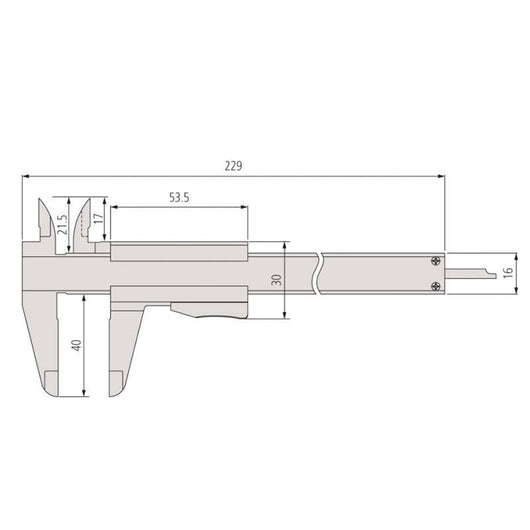 mitutoyo vernier 150mm 6 caliper with thumb clamp mit 531 128