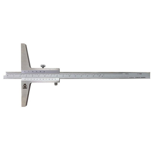 moore and wright 0 200mm 0 8 vernier depth gauge 0 05mm 1 128 mw170 20b