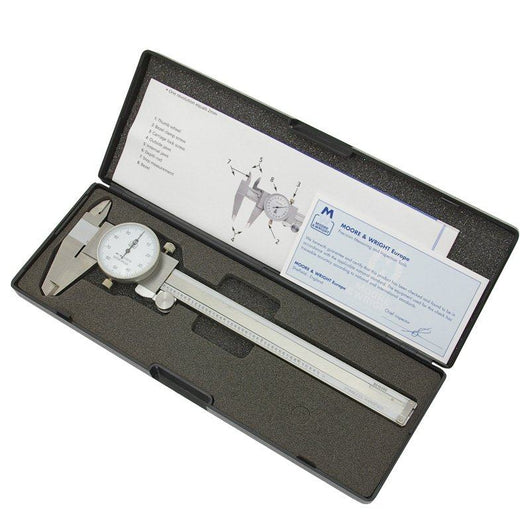 moore and wright 6 inch imperial dial caliper 141 series mw141 15i