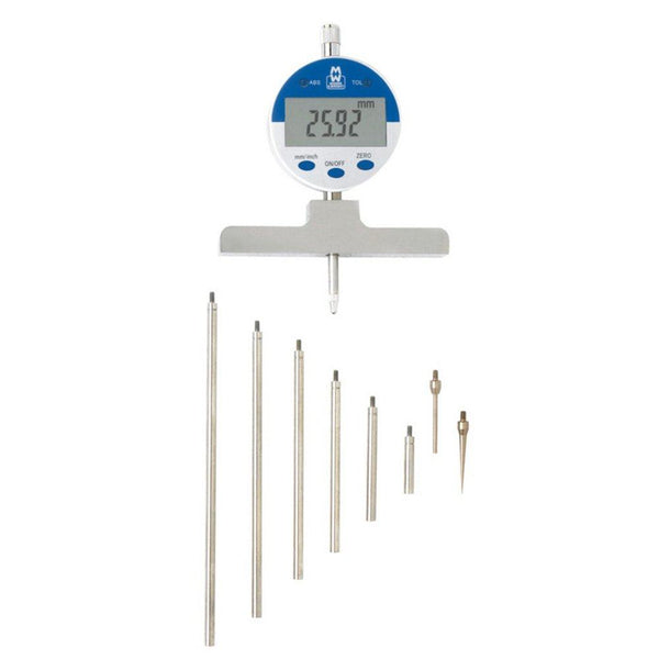 moore and wright 0 550mm 0 22 digital depth gauge 172 series mw172 01d