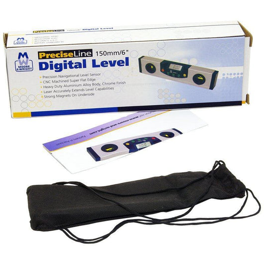 moore and wright 150mm 6 digital level with cross hair laser mw580 01