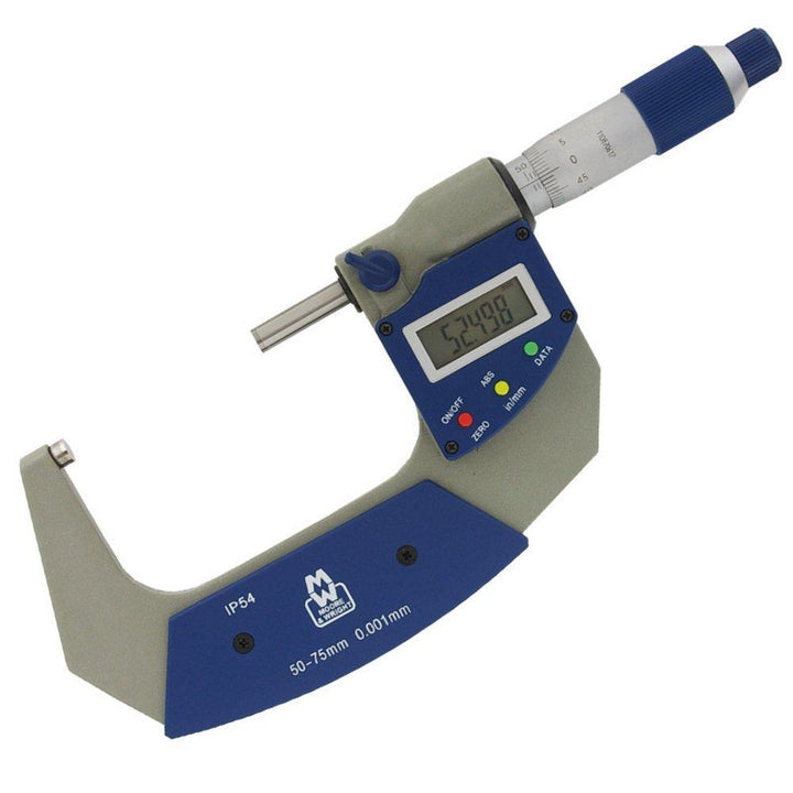 Moore and Wright MEB-MW201-03DAB Digital External Micrometer 50-75mm (2-3 inch) 201 Series