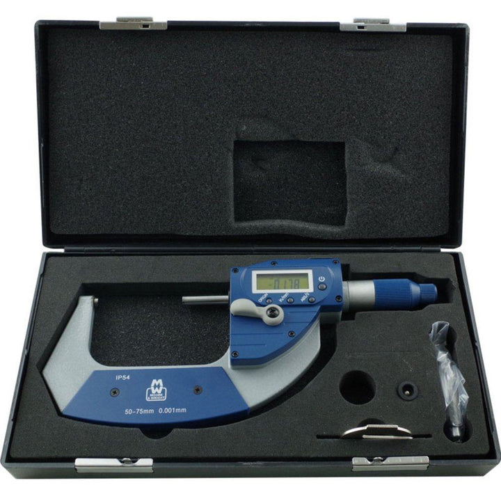 Moore and Wright MEB-MW202-03DABS Digital Snap Micrometer 50-75mm (2-3 inch) 202-DABS Series