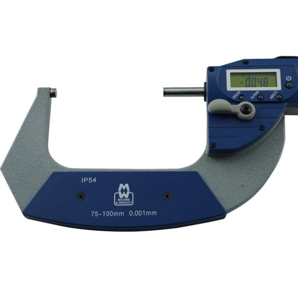 Moore and Wright MEB-MW202-04DABS Digital Snap Micrometer 75-100mm (3-4 inch) 202-DABS Series