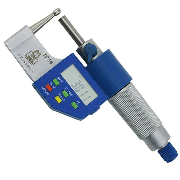 Moore and Wright MEB-MW255-01DDL Digital Tube External Micrometer 0-25mm (0-1 inch) 255-DDL Series