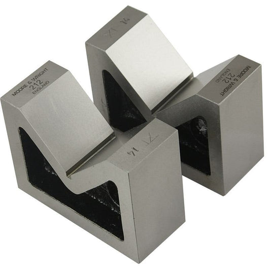 moore and wright 80mm 3 14 standard pair vee blocks 200 series mw212