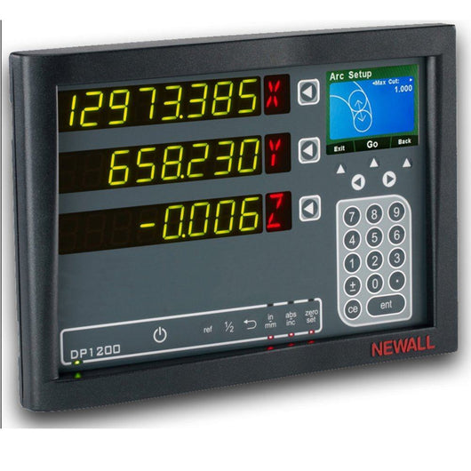 newall dp1200 three axis digital read out display console