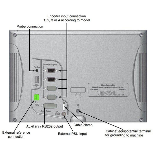 newall dp1200 three axis digital read out display console