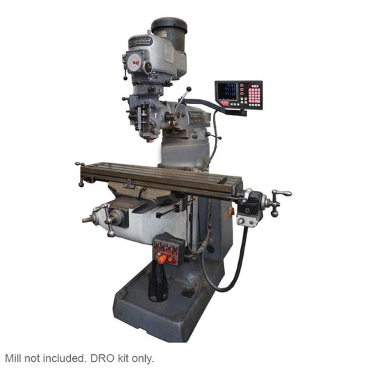 newall dro package for the bridgeport mill 3 axis digital readout knee kit for 42 table mill not included