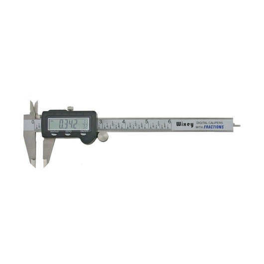 wixey wr100 fraction digital caliper 0 150mm 0 6